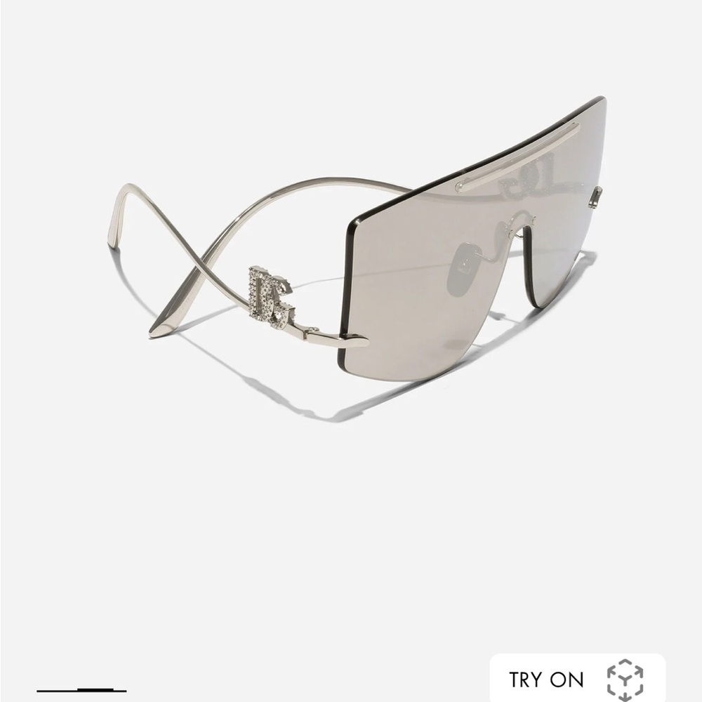 New Dolce & Gabbana silver sunglasses